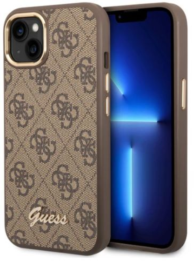GUESS iPhone 14 Pro Suojakuori MagSafe - Ruskea
