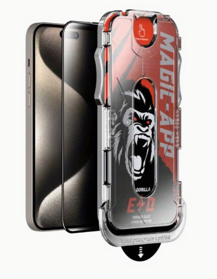 Iphone 15 Pro Max Panssarilasi - Yksityisyydensuoja ja asennuskehikko mukana