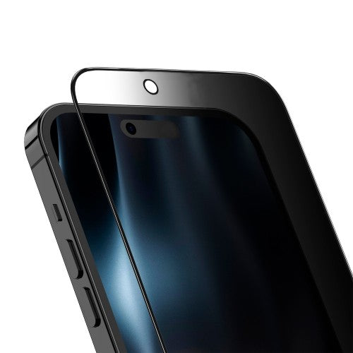 Rixus Privacy -panssarilasi yksityisyydensuojalla ja asennuskehyksellä – iPhone 17 Pro Max
