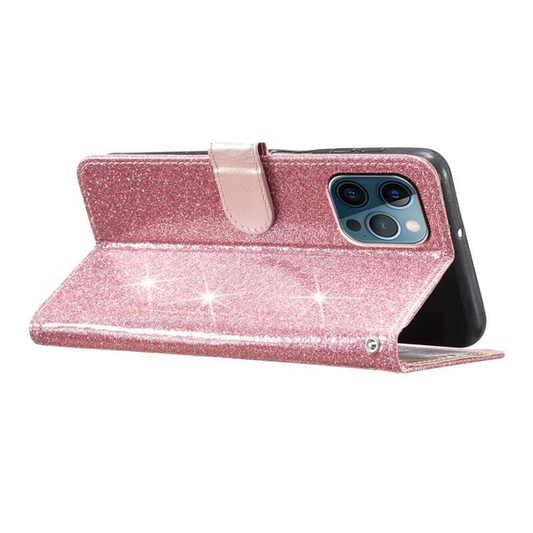 iPhone 15 Pro Max Suojakotelo (Kimalteleva) - Ruusukulta